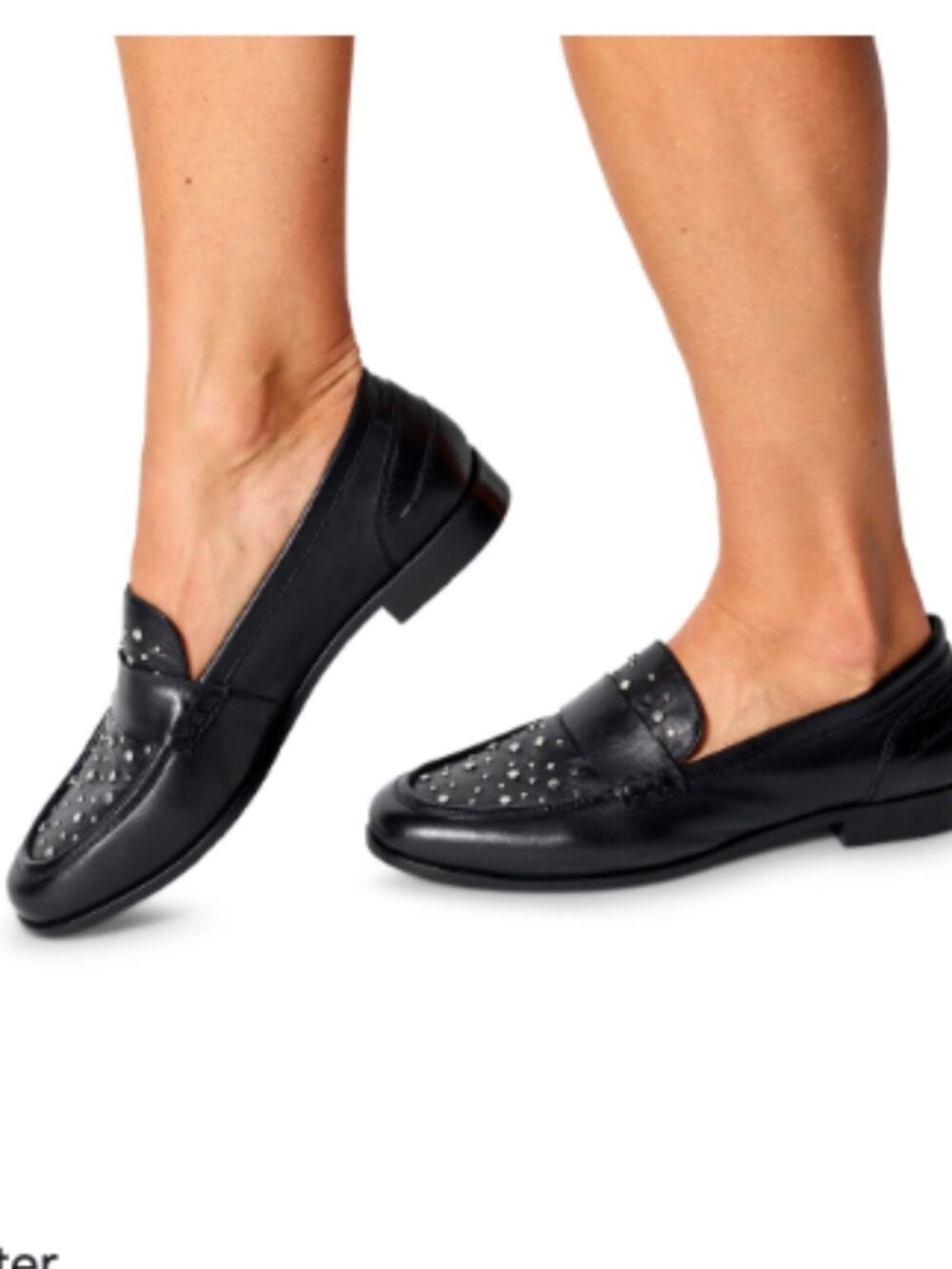 Seychelles Sooner Or Later Studded loafers black silver - 8.5